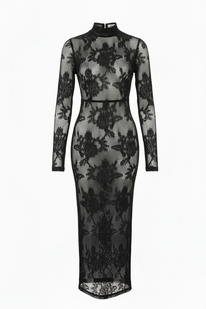 Long Sleeve Innocent Touch Laced Dress