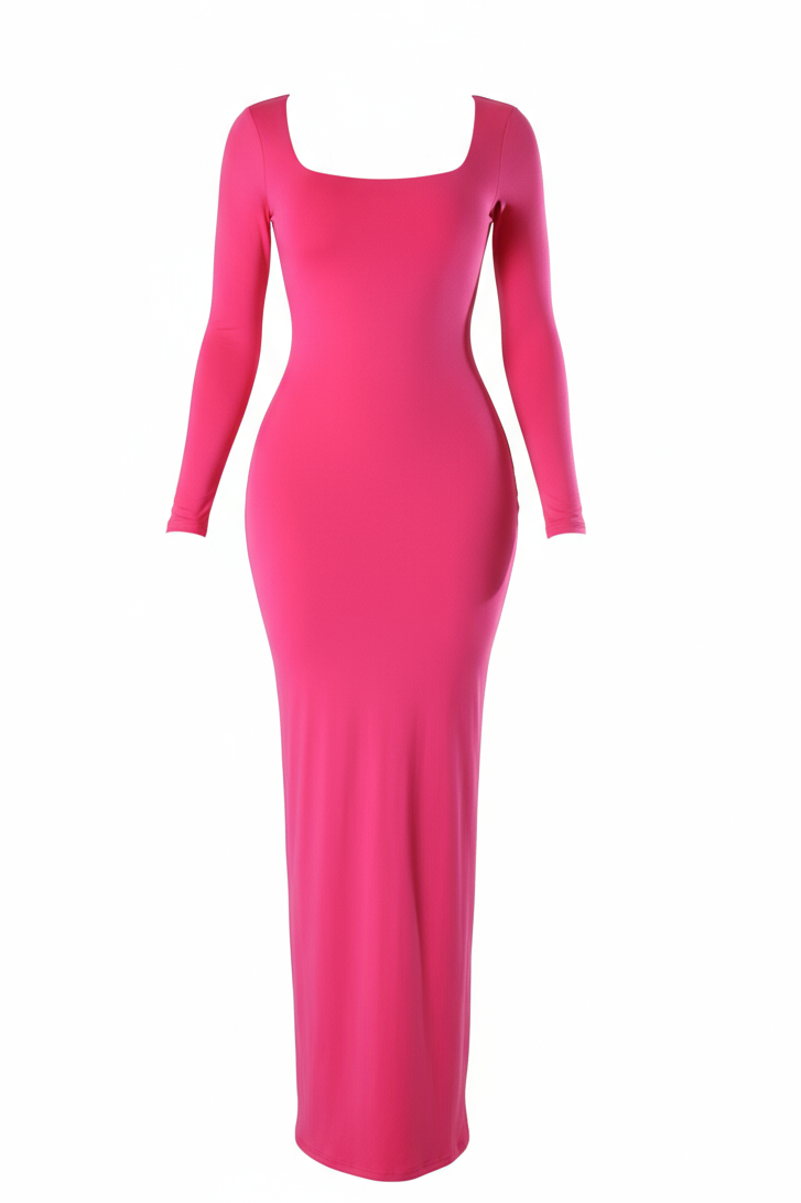 Long Sleeves Stretch Dress