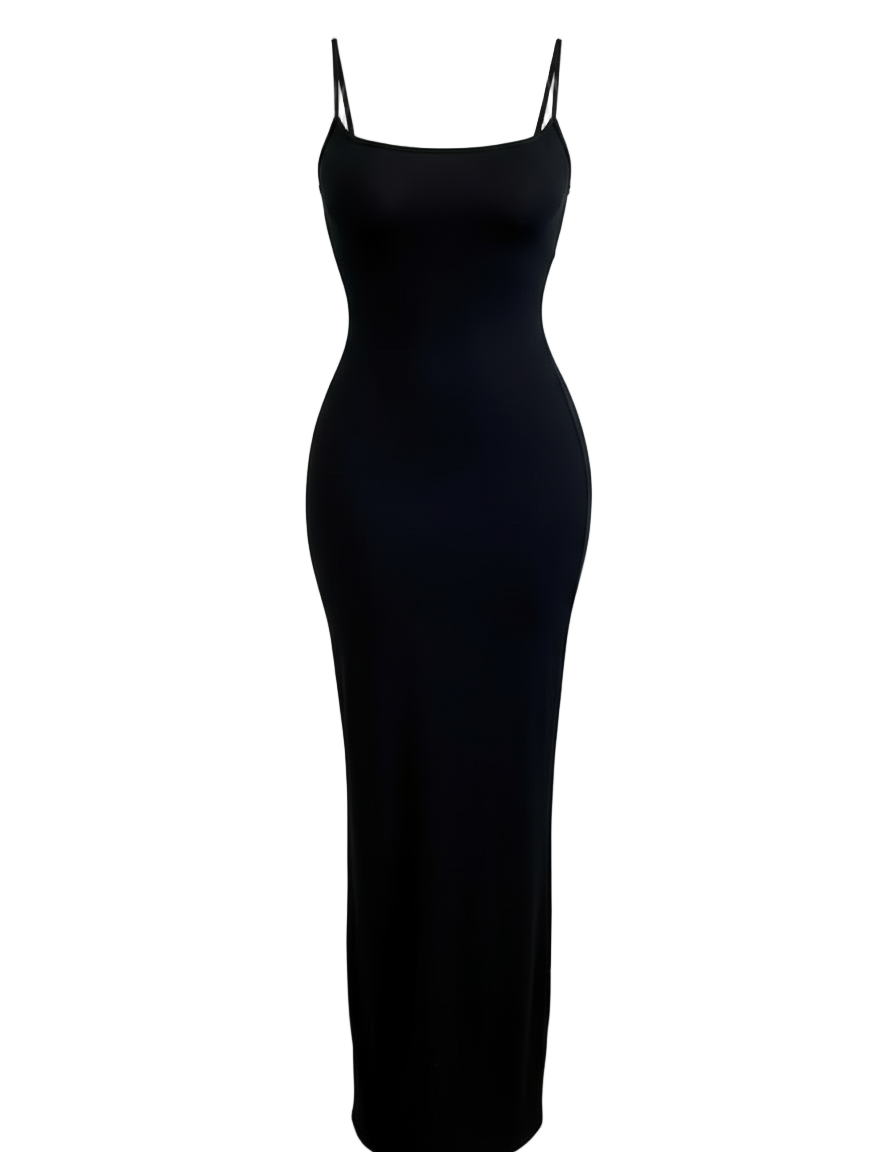 Mermaid Black Maxi Dress