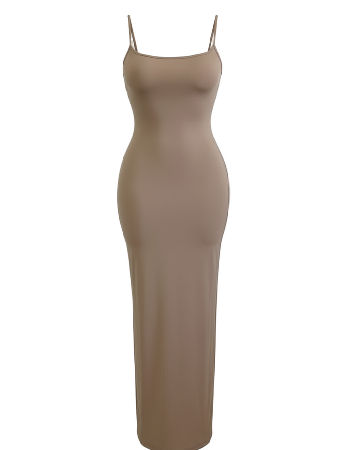 Nude Cami Maxi Bodycon Dress