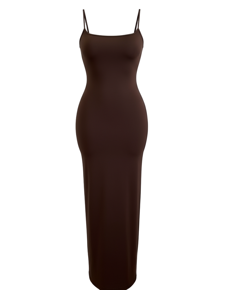 Chocolate Cami Maxi Bodycon Dress