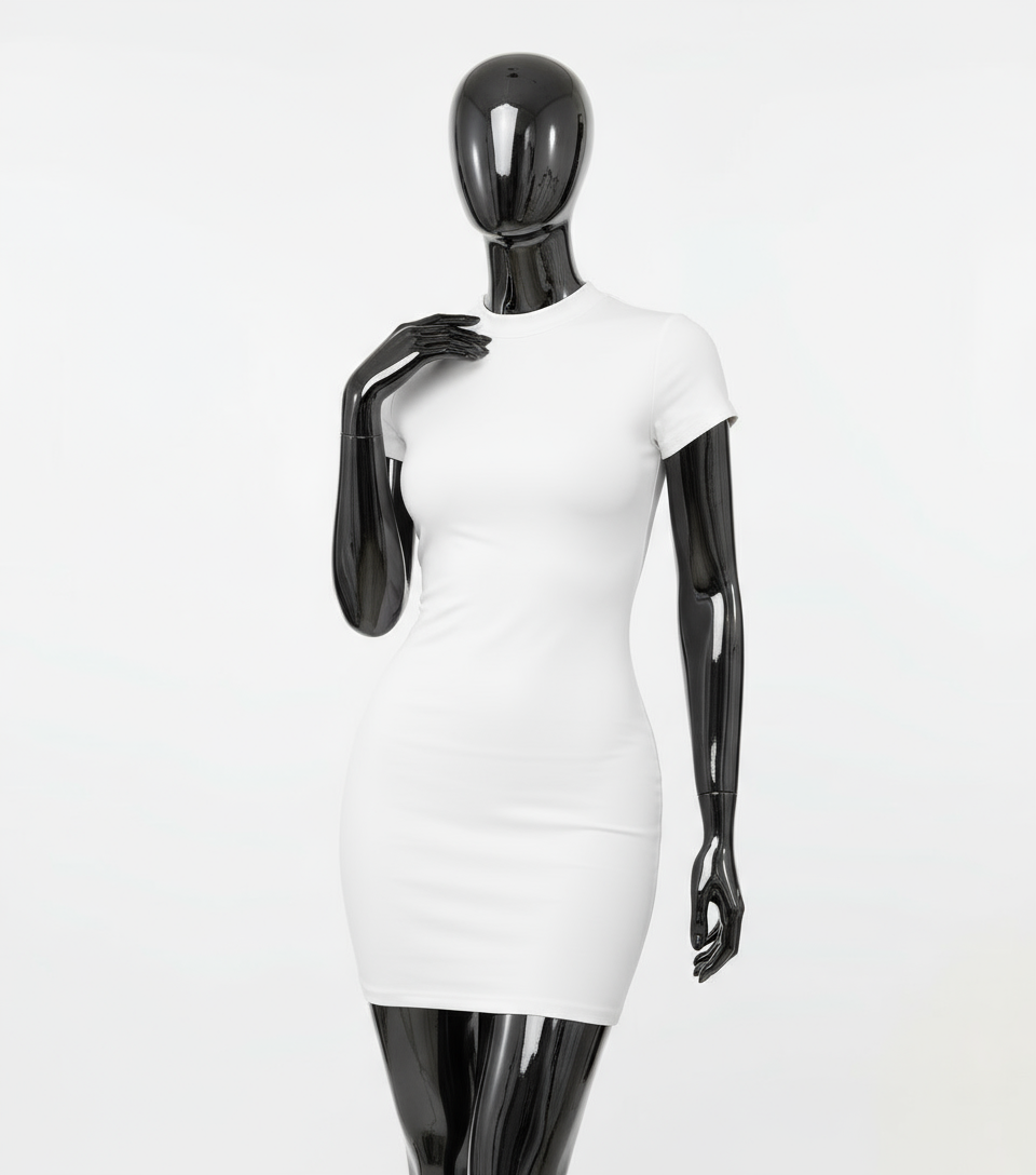 Mock Neck Bodycon Mini dress