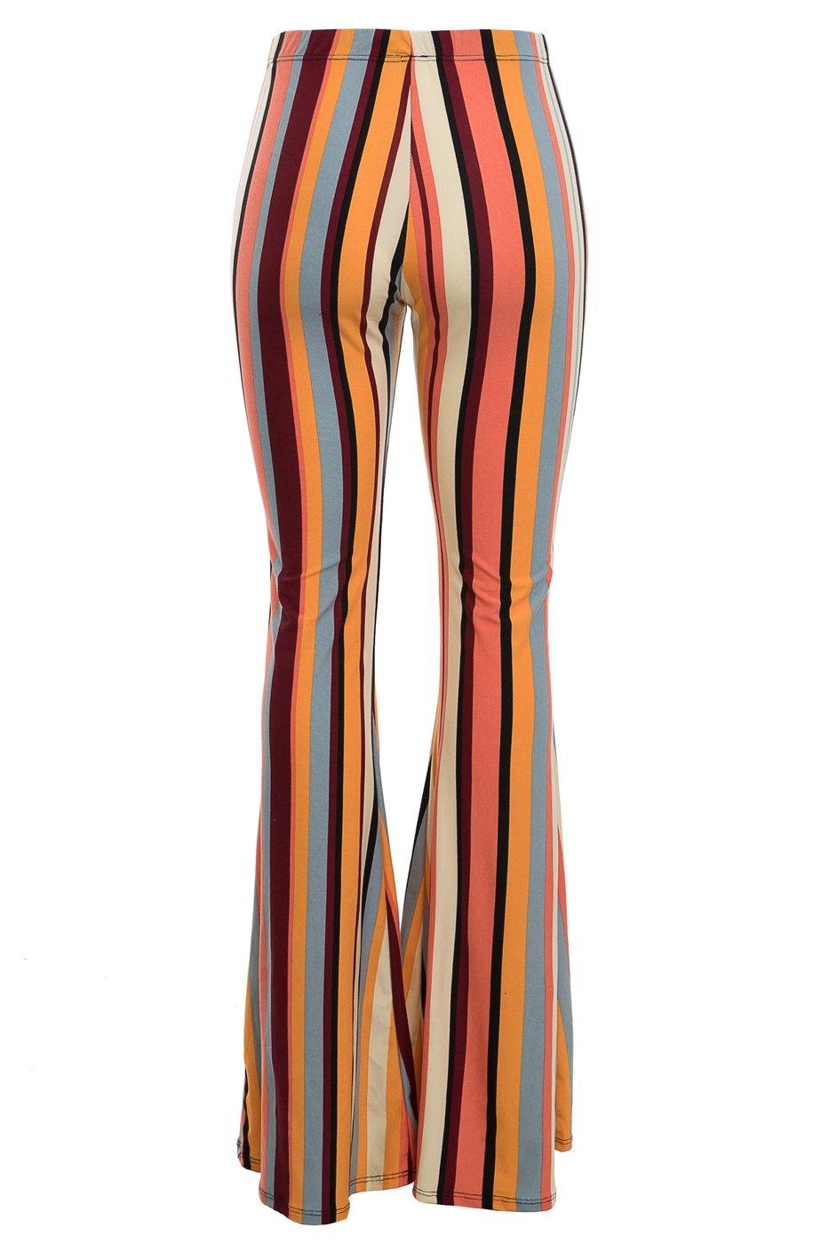 Retro High Waist Flare Pants - 7Kouture