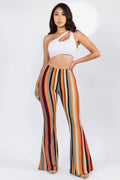 Retro High Waist Flare Pants - 7Kouture