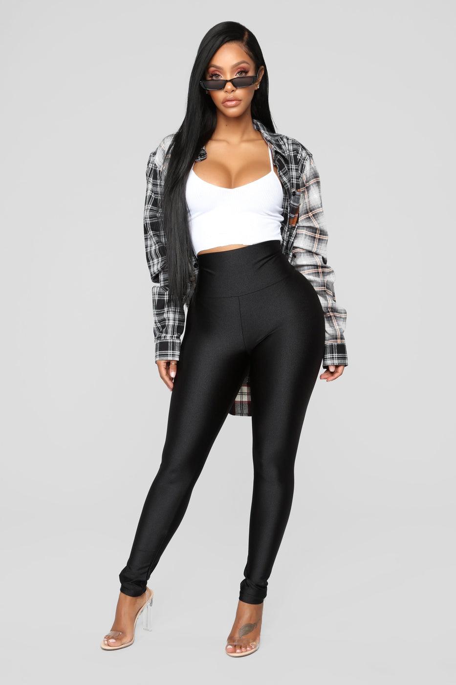 Sateen High Waist Leggings - 7Kouture