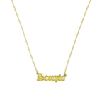 Old English Zodiac Necklace