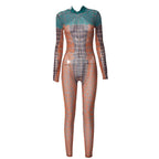 Serpentine Print Jumpsuit - 7Kouture