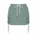Slate Grey Cargo Mini Skirt