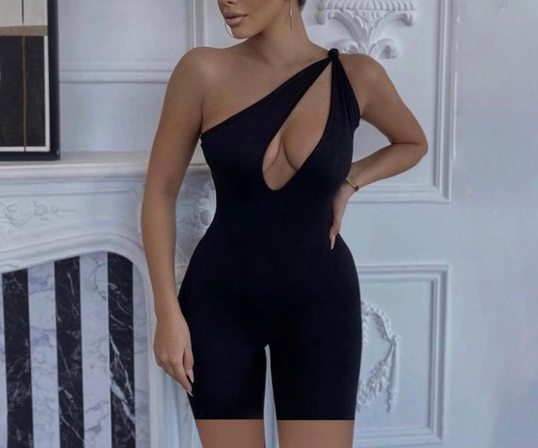 Sleeveless Romper with Cutout - 7Kouture