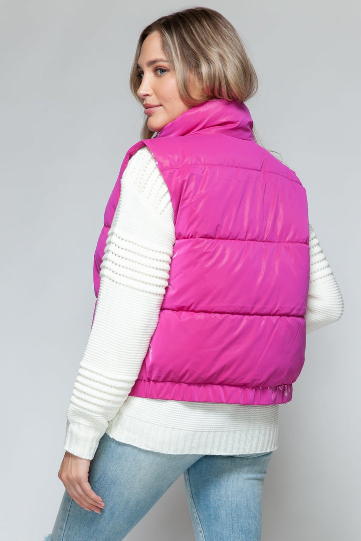 Fine Fur Lining Quilted Vest