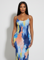 South Beach Bae Bodycon Dress - Blue