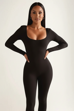 Square Neck Jumpsuit