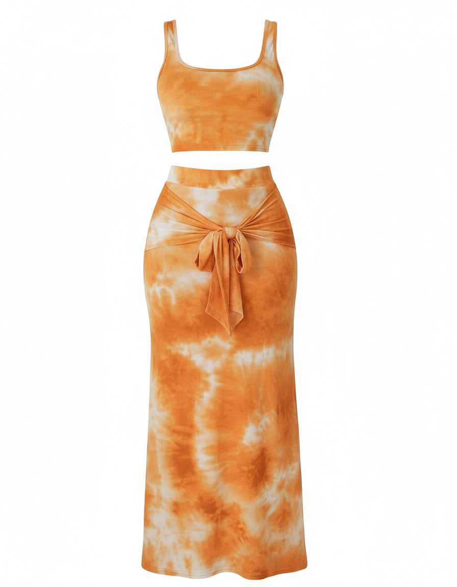 Tie Dye Skirt Set - 7Kouture