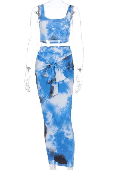 Tie Dye Skirt Set - 7Kouture