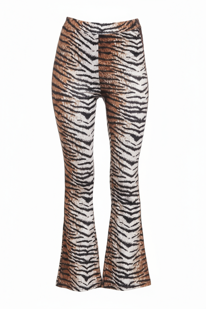 Tiger Print Flare Leggings