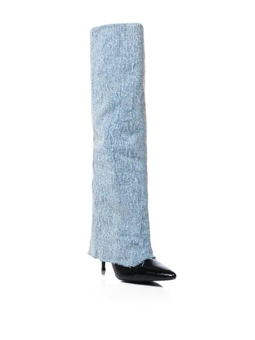 Appealing Denim Stiletto Boot