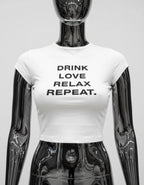 White crop top