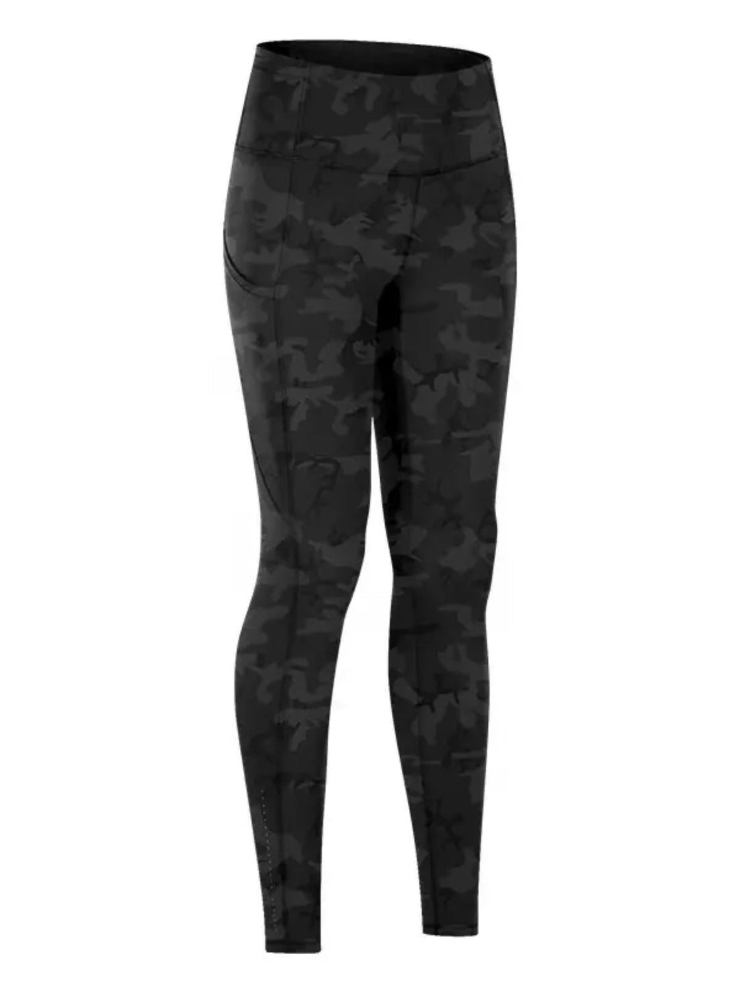 Wide Waistband Sports Leggings with pockets