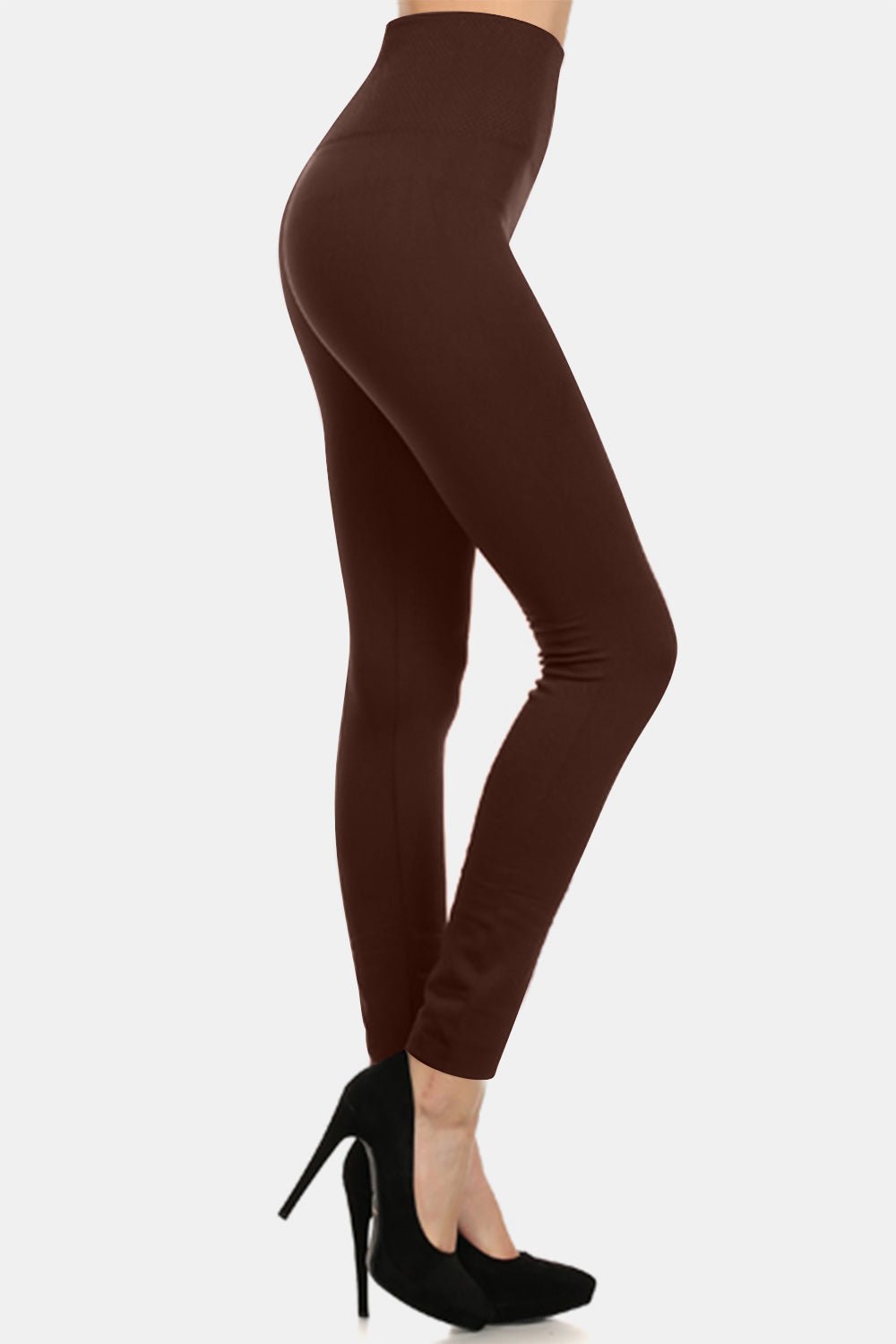 Full Size Seamless Fleece Lined Leggings