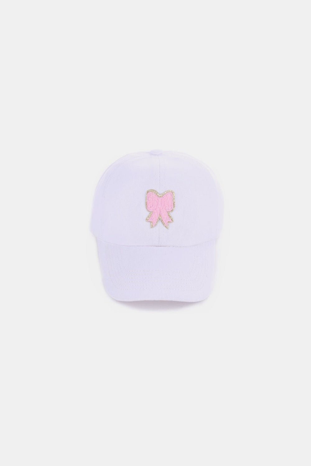 Ribbon Bow Chenille Patch Baseball Cap