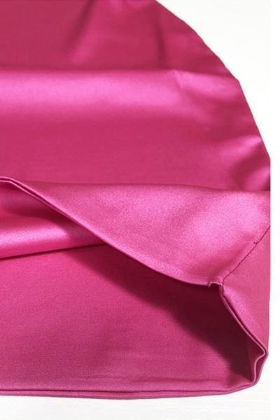 Pink Satin Bodycon Dress - 7Kouture