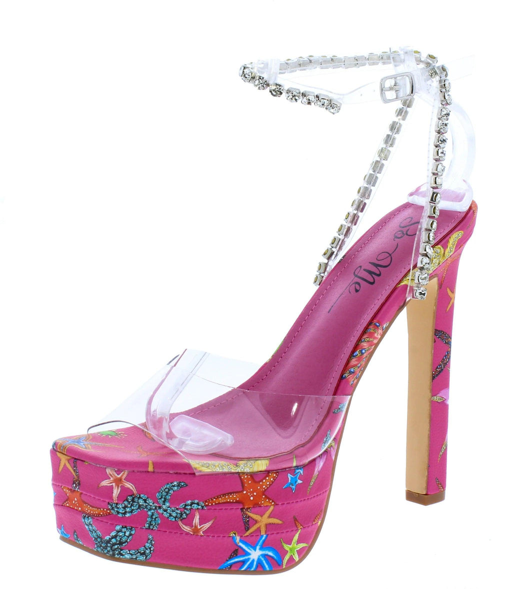 Pink Festival Heels - 7Kouture