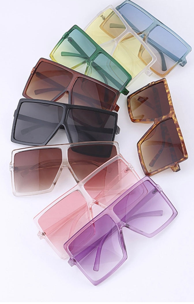 Celeb Oversized Square Sunglasses
