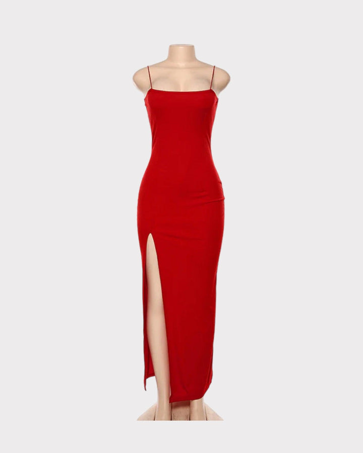 Be Mine Red Maxi Dress - 7Kouture