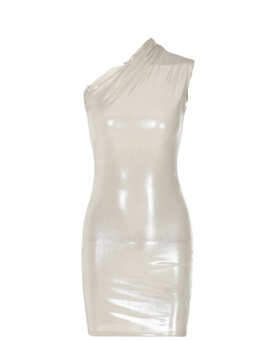 Slant Reflective Bodycon Dress - 7Kouture