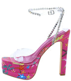 Pink Festival Heels - 7Kouture