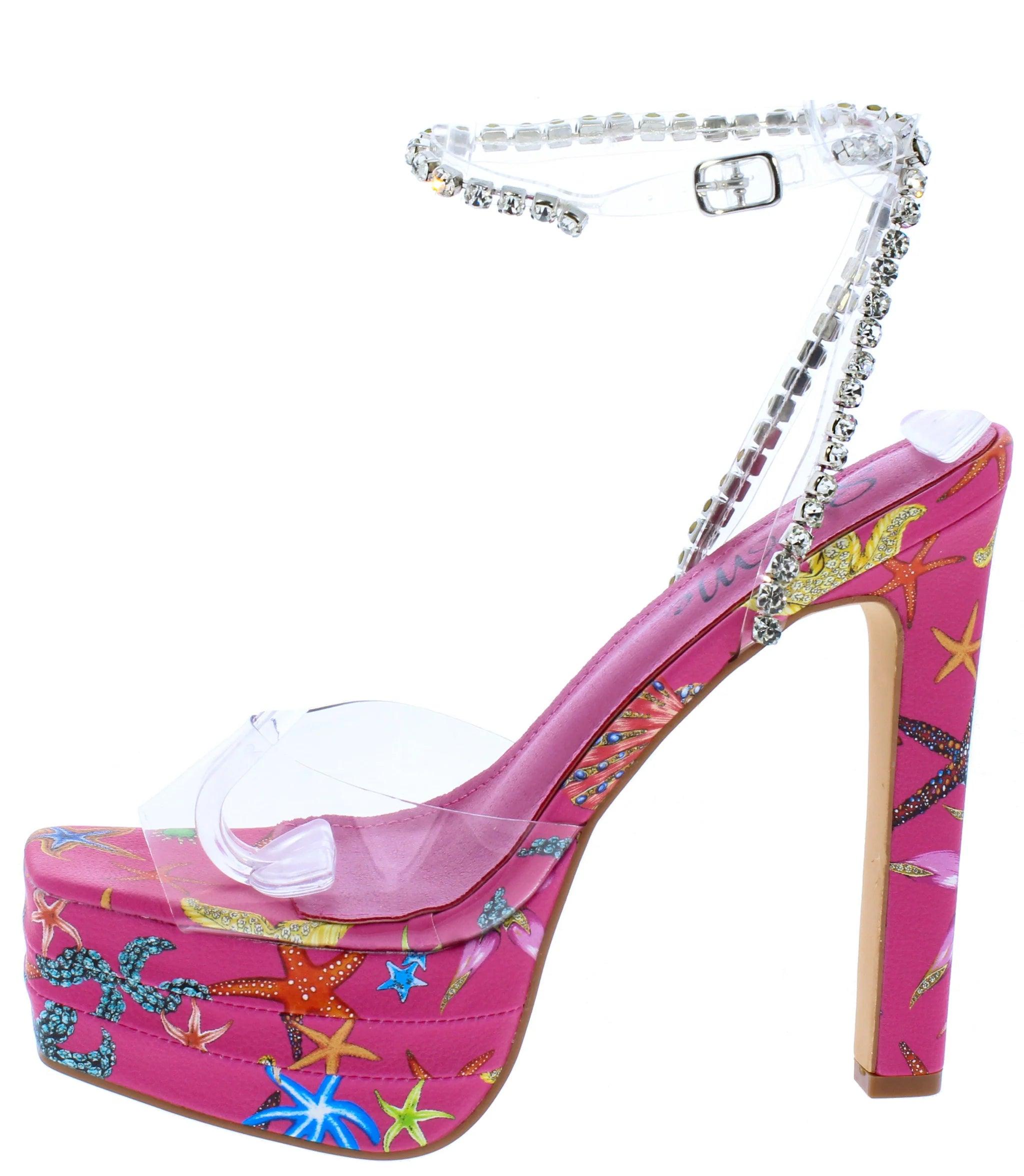 Pink Festival Heels - 7Kouture